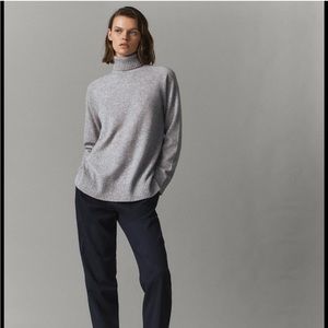 Massimo Dutti wool cashmere turtleneck sweater